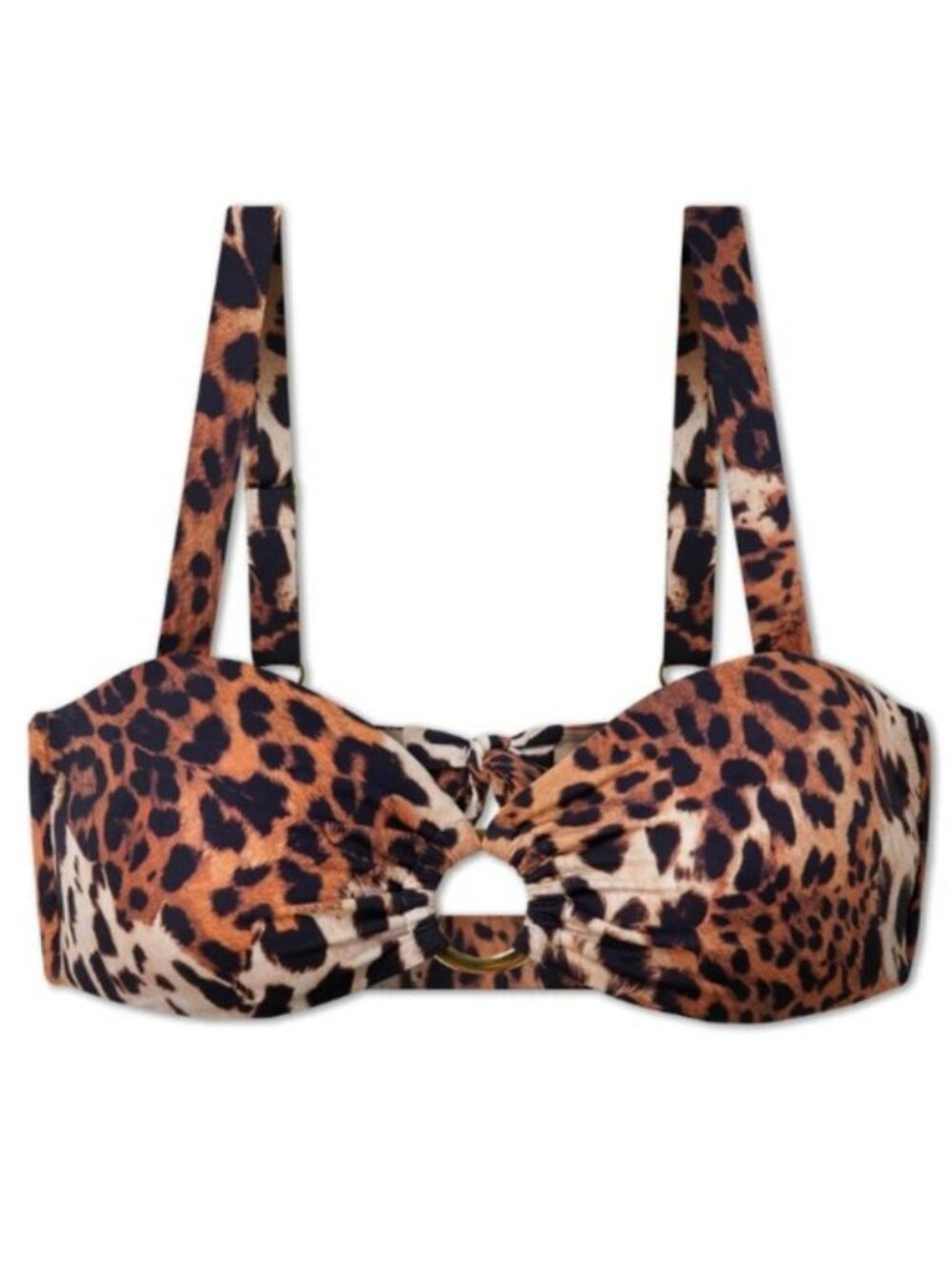 WET SWIMWEAR Leopard Print Bikini Top - XS